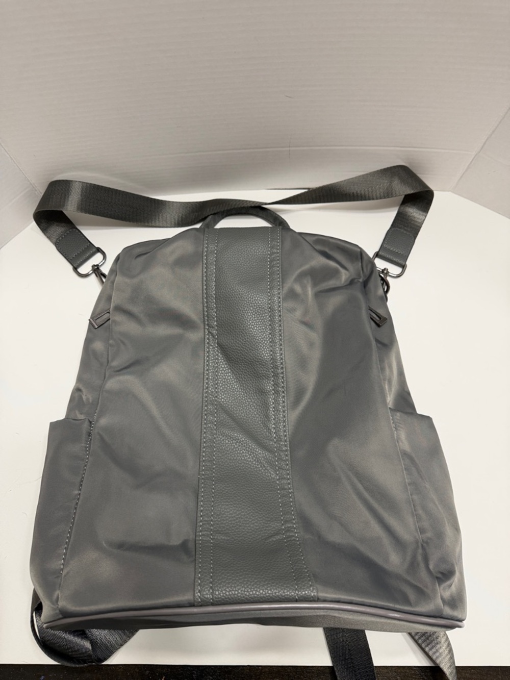 Versatile Dark Gray Women's Backpack Tote
